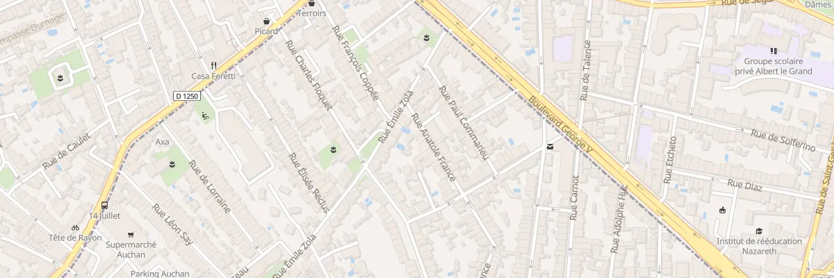 Plan du 9 Rue Anatole France à Talence
