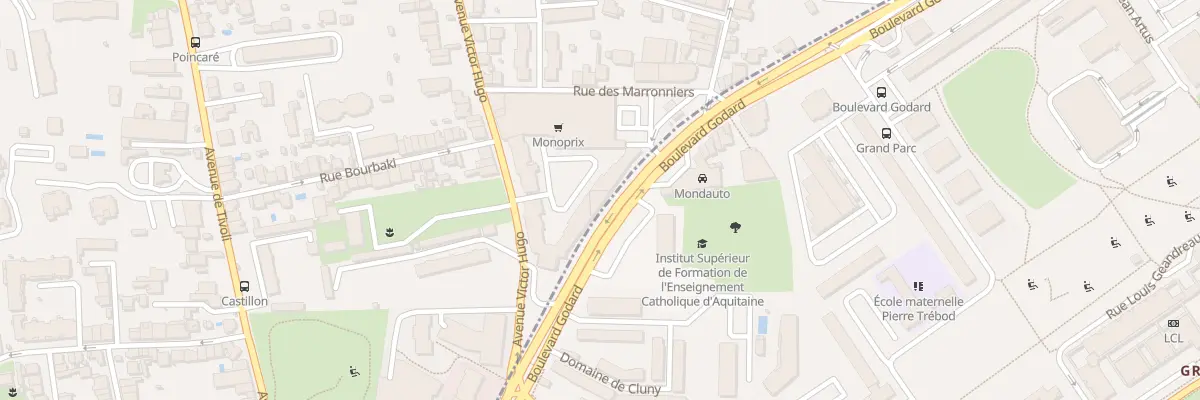Plan du 9 Av Victor Hugo au Bouscat