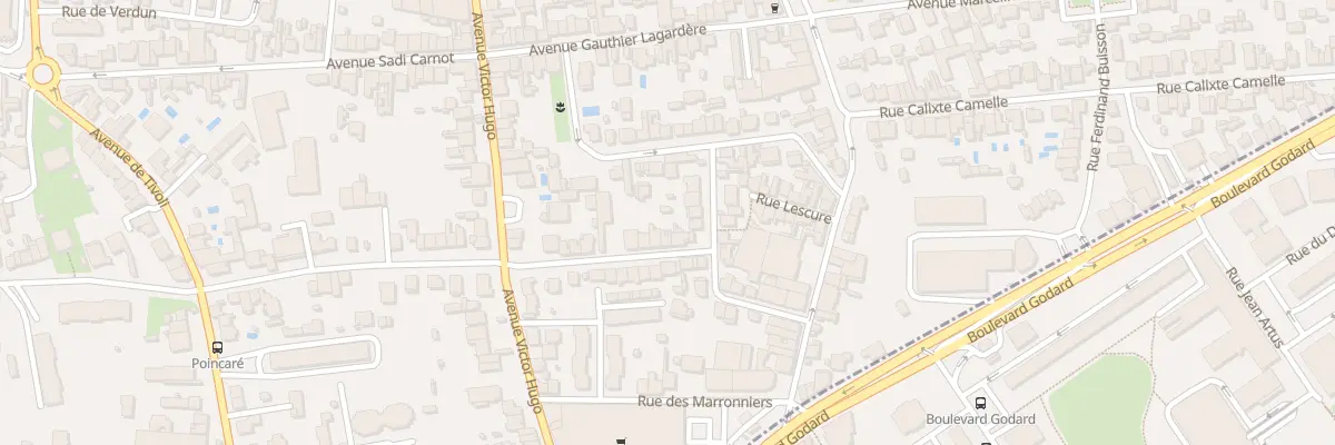 Plan du 162 Rue Raymond Poincaré au Bouscat