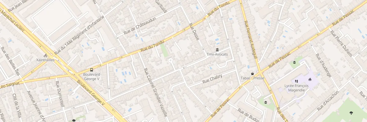 Plan du 31 Rue de Patay à Bordeaux