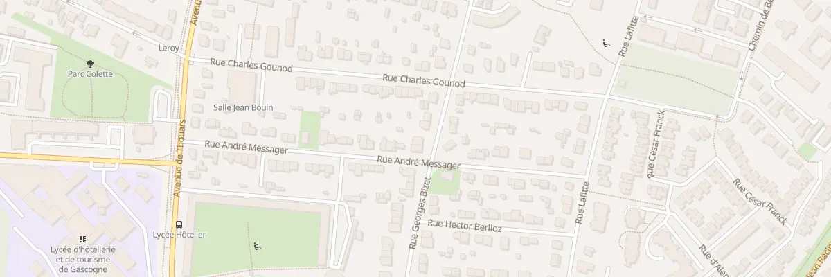 Plan du 13 Rue Georges Bizet à Talence