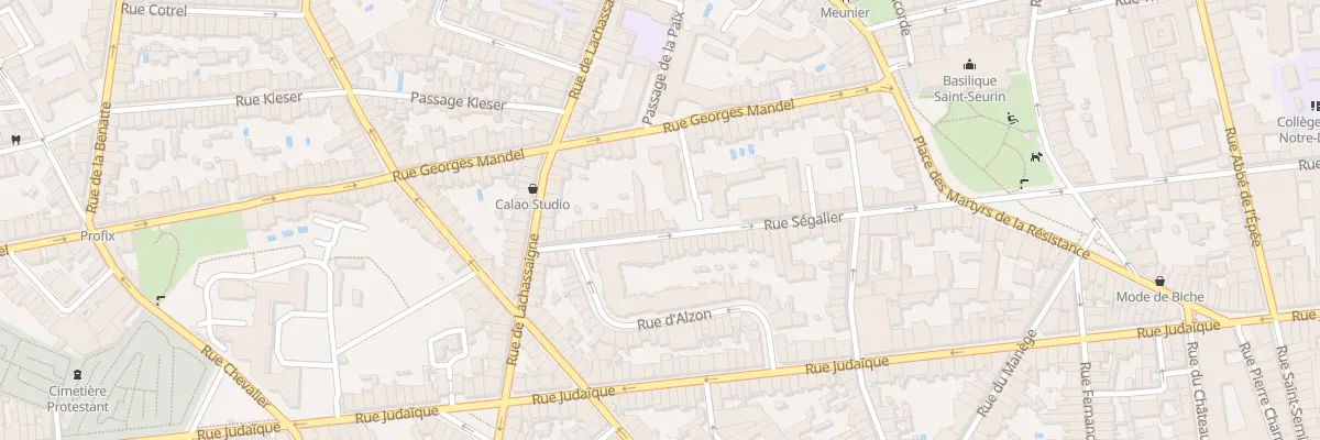 Plan du 49 Rue Ségalier à Bordeaux
