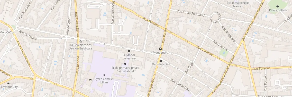Plan du 2 Rue Colbert à Bordeaux