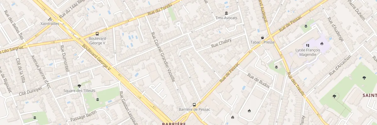 Plan du 18 Rue Commandant Charcot à Bordeaux