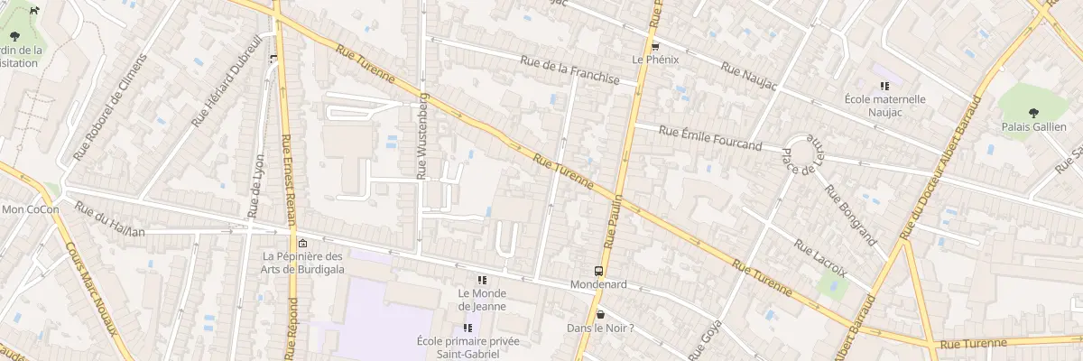 Plan du 23B Rue Colbert à Bordeaux