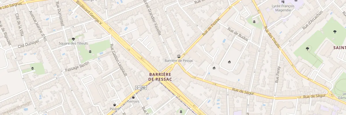 Plan du 74 Rue Col Grandier-Vazeille à Bordeaux