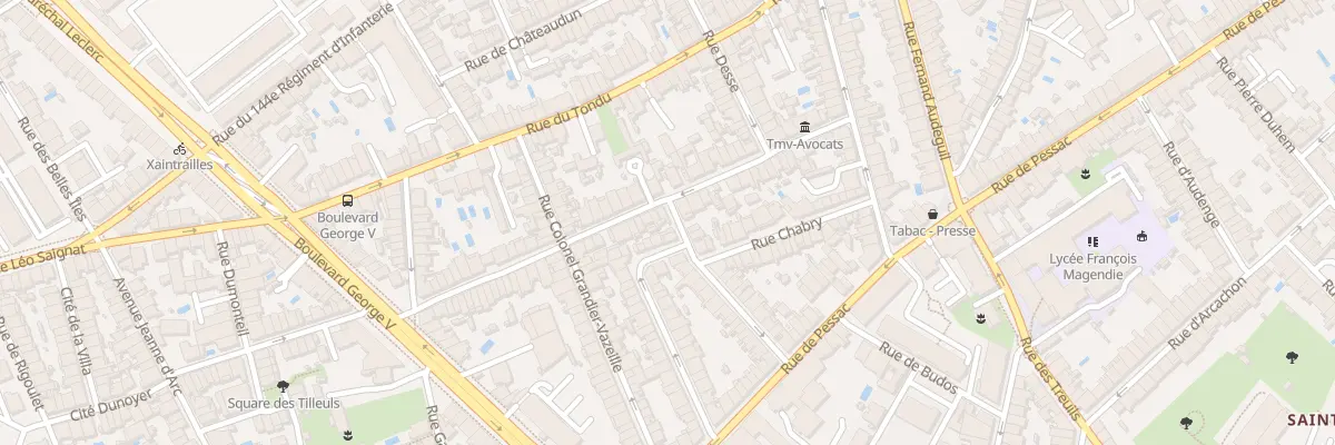 Plan du 38 Rue de Patay à Bordeaux