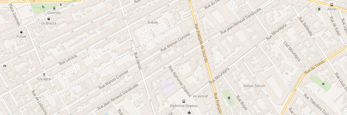 Plan du 63 Rue J Renaud Dandicolle à Bordeaux