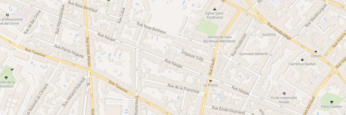 Plan du 111 Rue Naujac à Bordeaux