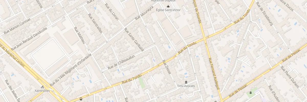 Plan du 29 Rue Desse à Bordeaux