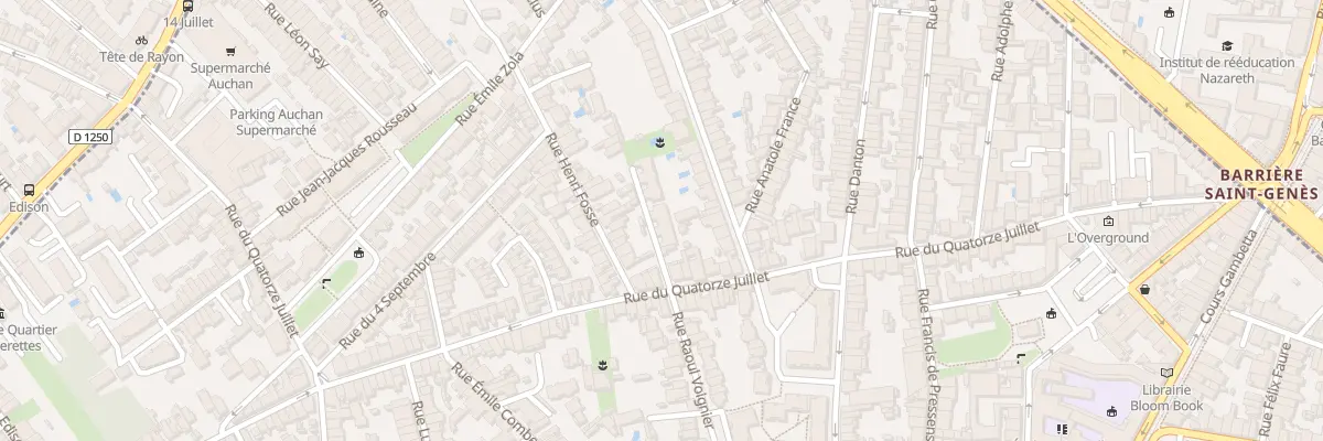 Plan du 107 Rue du Quatorze Juillet à Talence