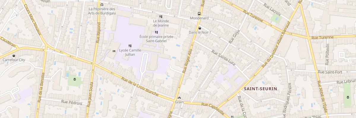 Plan du 23 Rue Roger Allo à Bordeaux