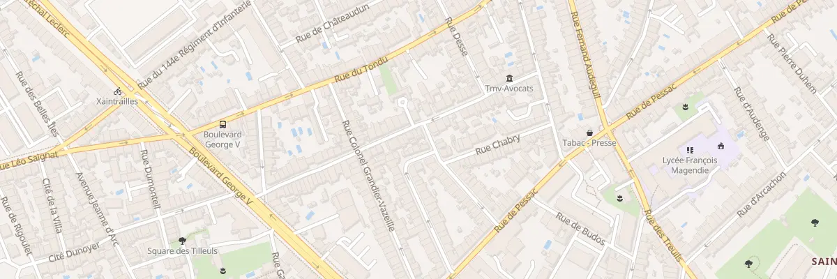Plan du 40 Rue de Patay à Bordeaux