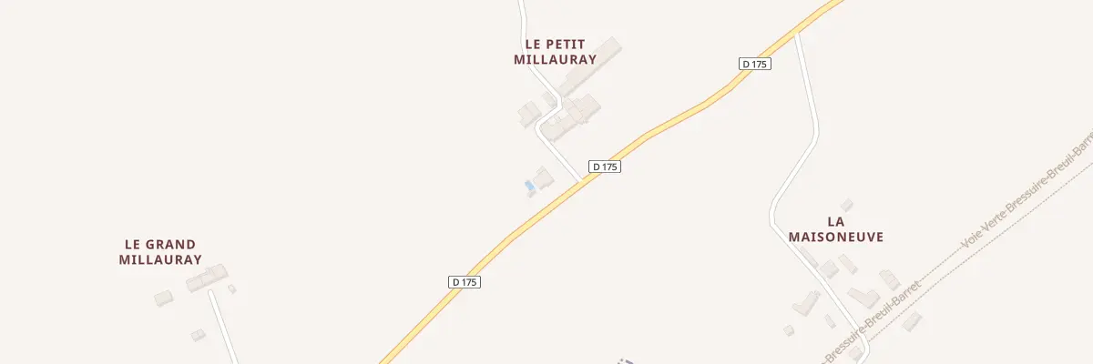 Plan du 1 Le Petit Millauray à Courlay
