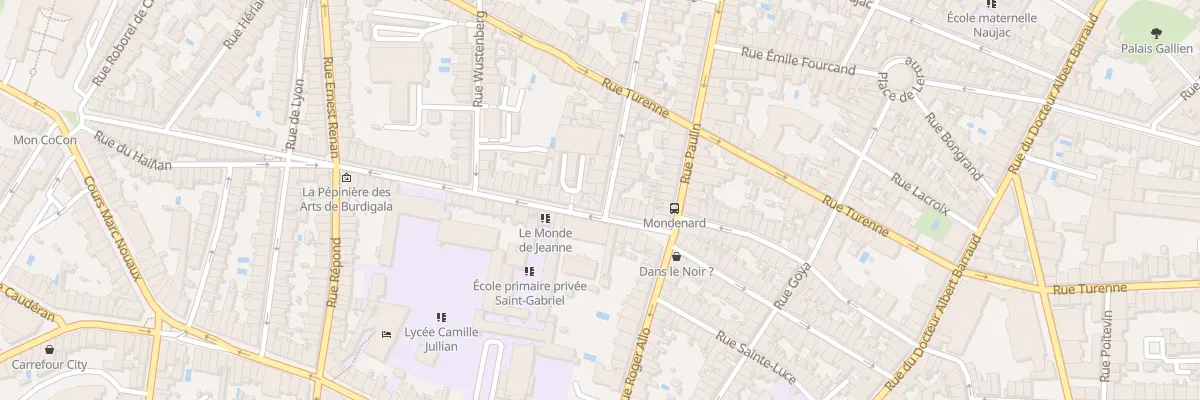 Plan du 3 Rue Colbert à Bordeaux
