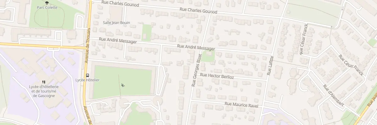 Plan du 23 Rue Georges Bizet à Talence