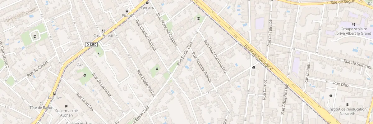 Plan du 32 Rue Emile Zola à Talence
