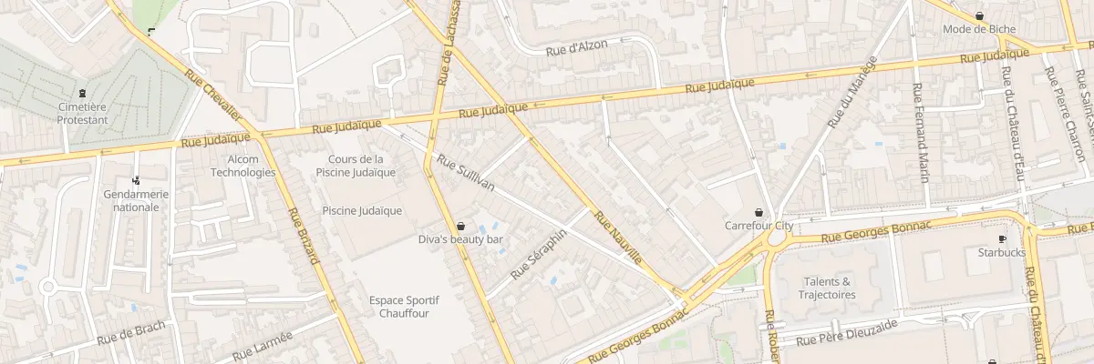 Plan du 23 Rue Nauville à Bordeaux