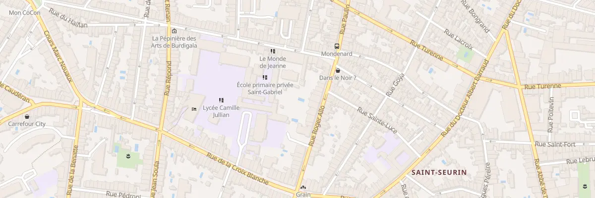 Plan du 33 Rue Roger Allo à Bordeaux
