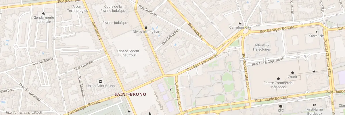 Plan du 155 Rue Georges Bonnac à Bordeaux