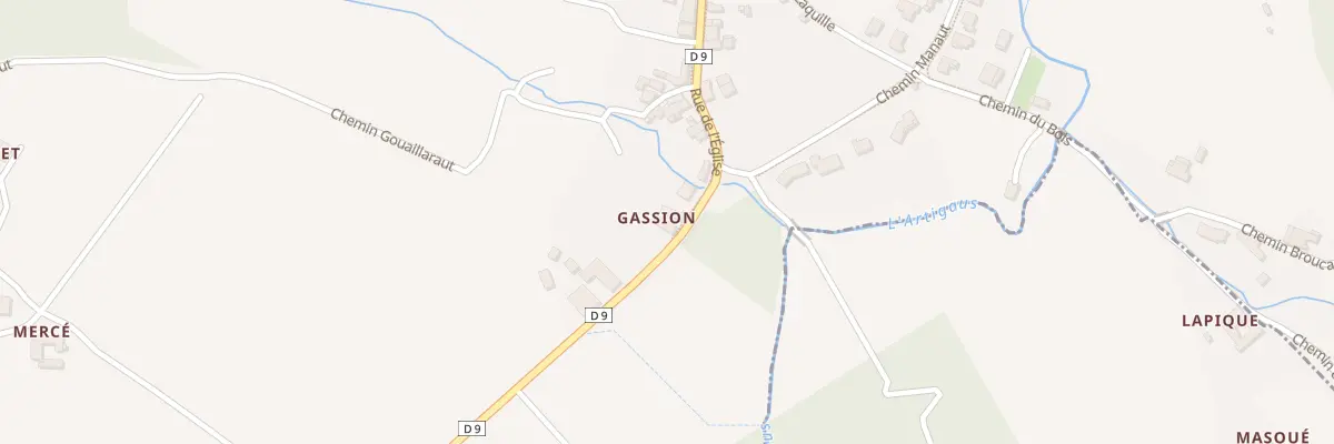 Plan du 36 Rte d’Oloron à Cardesse