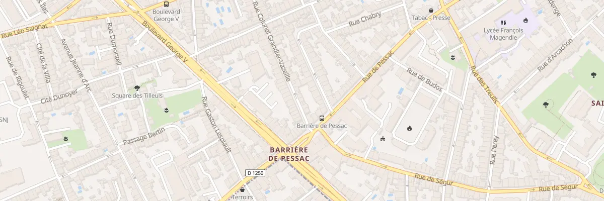 Plan du 66 Rue Col Grandier-Vazeille à Bordeaux