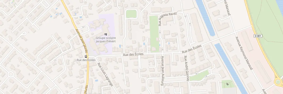 Plan du 13 Rue des Ecoles à Bruges