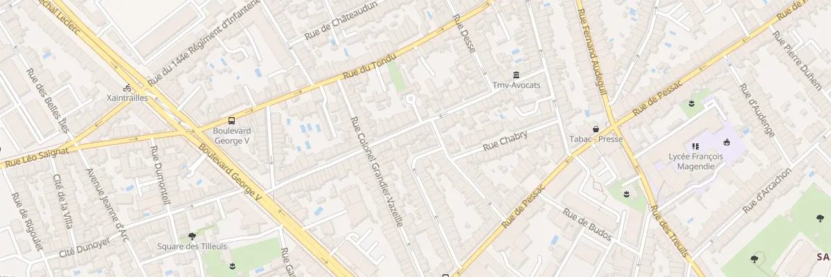 Plan du 44 Rue de Patay à Bordeaux