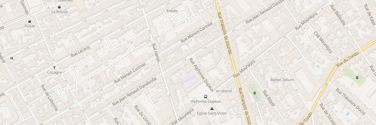 Plan du 84 Rue J Renaud Dandicolle à Bordeaux