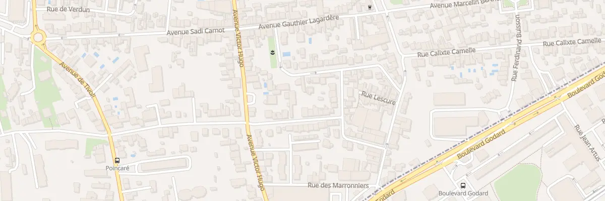 Plan du 156 Rue Raymond Poincaré au Bouscat