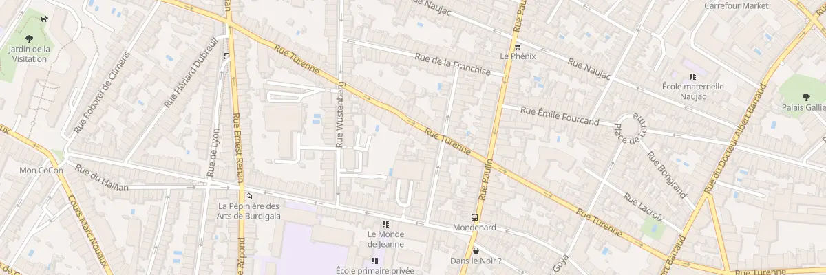 Plan du 144 Rue de Turenne à Bordeaux