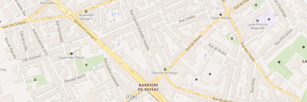 Plan du 58 Rue Col Grandier-Vazeille à Bordeaux