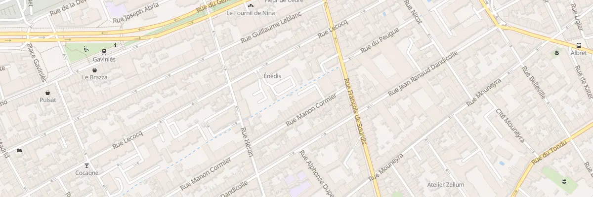 Plan du 23 Rue Manon Cormier à Bordeaux