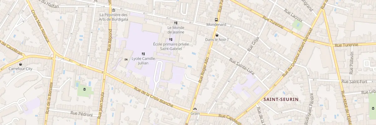 Plan du 29 Rue Roger Allo à Bordeaux
