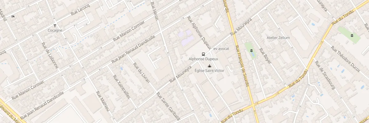 Plan du 173 Rue Mouneyra à Bordeaux