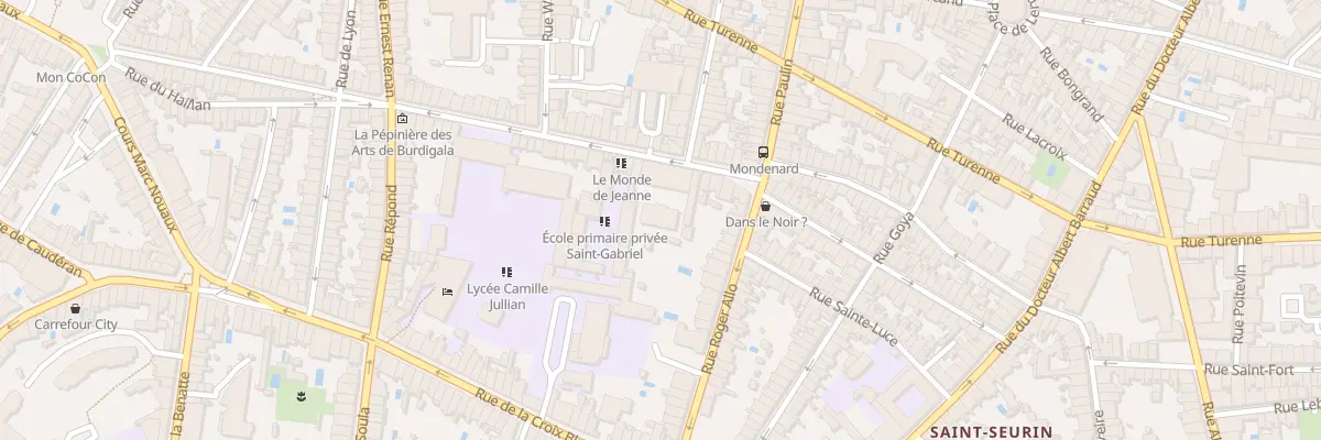 Plan du 60 Rue Mondenard à Bordeaux