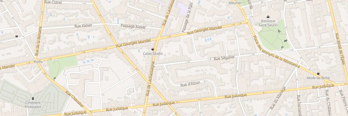 Plan du 63 Rue Ségalier à Bordeaux