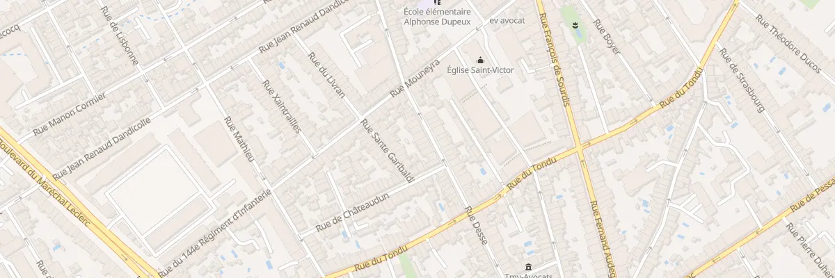 Plan du 15 Rue Desse à Bordeaux