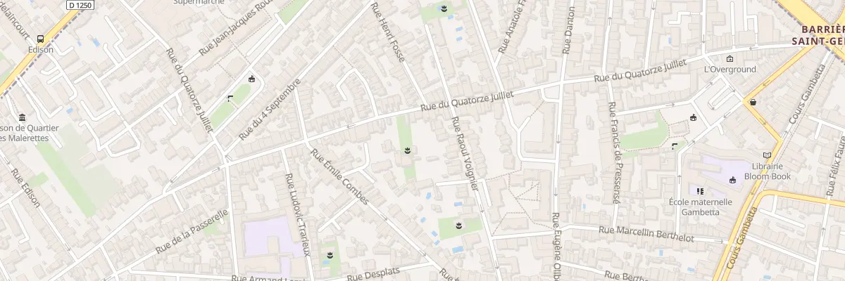 Plan du 128 Rue du Quatorze Juillet à Talence