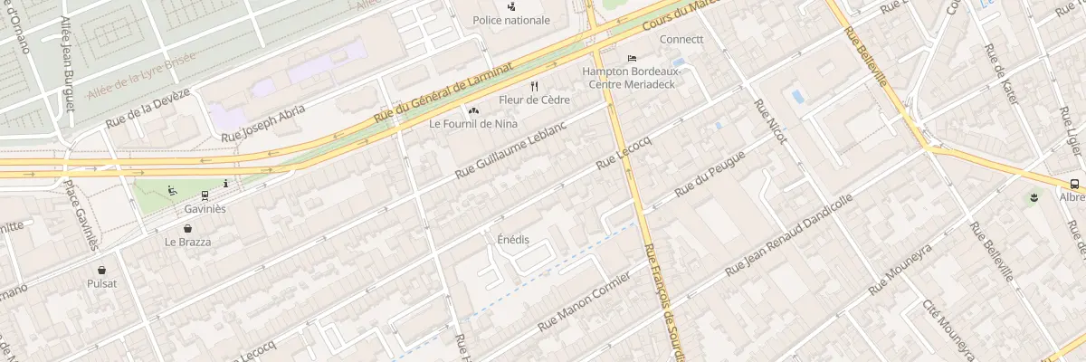 Plan du 139 Rue Lecocq à Bordeaux