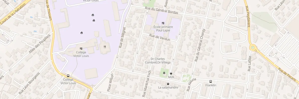 Plan du 5 Rue Marechal Foch à Talence