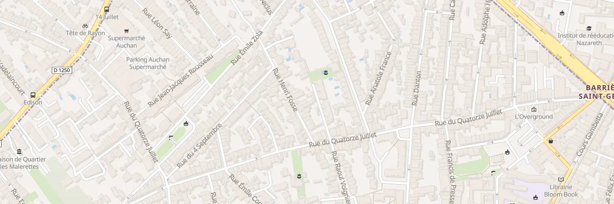 Plan du 17 Rue Henri Fosse à Talence