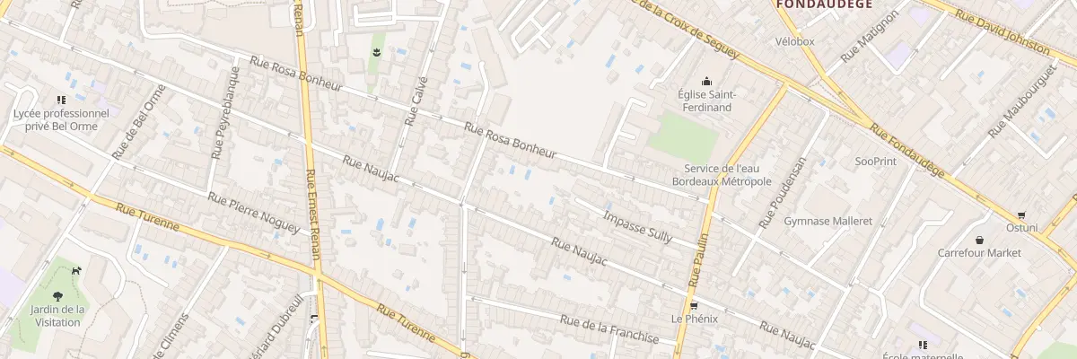 Plan du 40 Rue Rosa Bonheur à Bordeaux