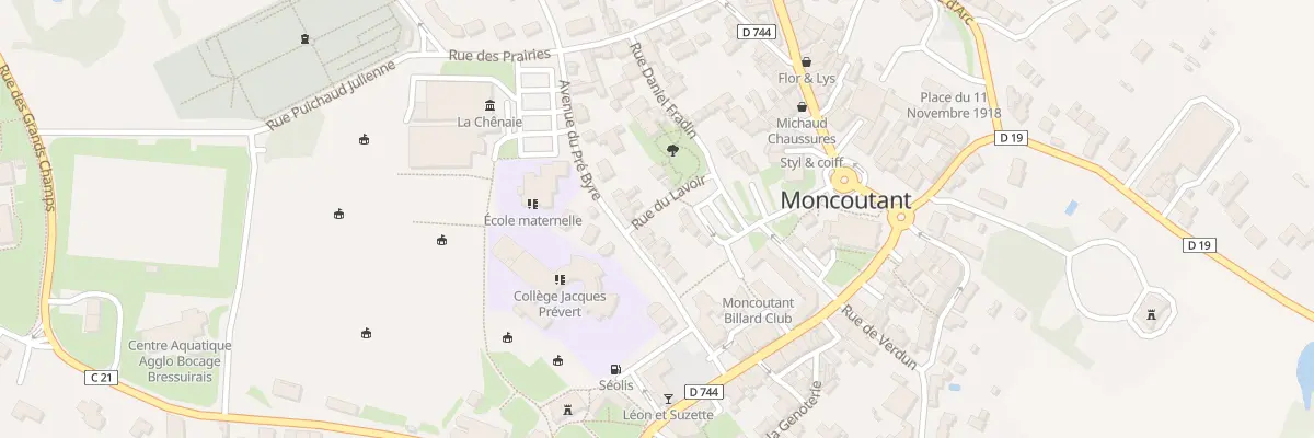 Plan du 16 Av du Pré Byre à Moncoutant-sur-Sèvre