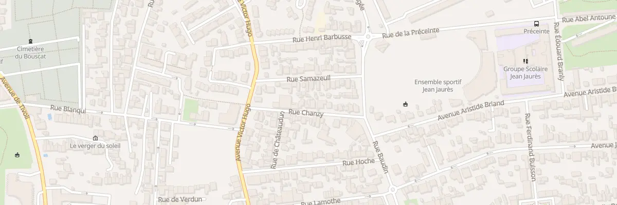 Plan du 16 Rue Chanzy au Bouscat