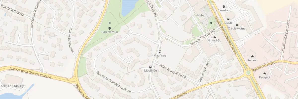 Plan du 36 Rue de la Gde Maufinee à Avrillé