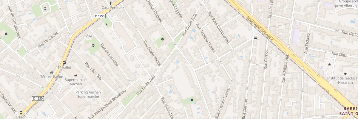 Plan du 9 Crs de Reims à Talence