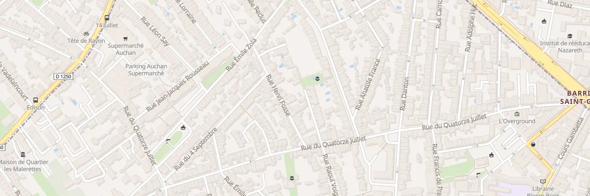 Plan du 23 Rue Henri Fosse à Talence