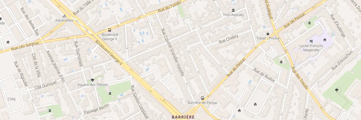 Plan du 40 Rue Col Grandier Vazeille à Bordeaux