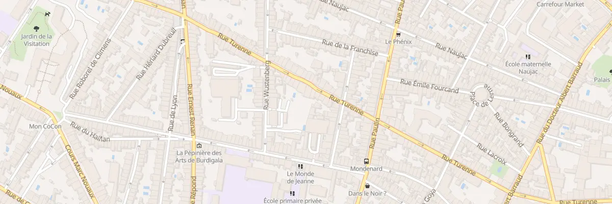 Plan du 150 Rue de Turenne à Bordeaux